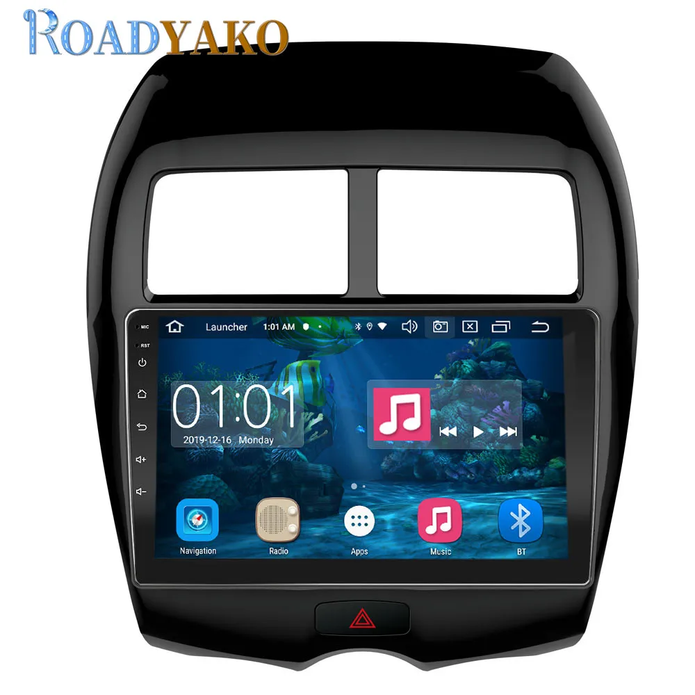 Автомобильная панель 10 1 дюйма Android для MITSUBISHI ASX 2013 2019 стерео автомобильное радио