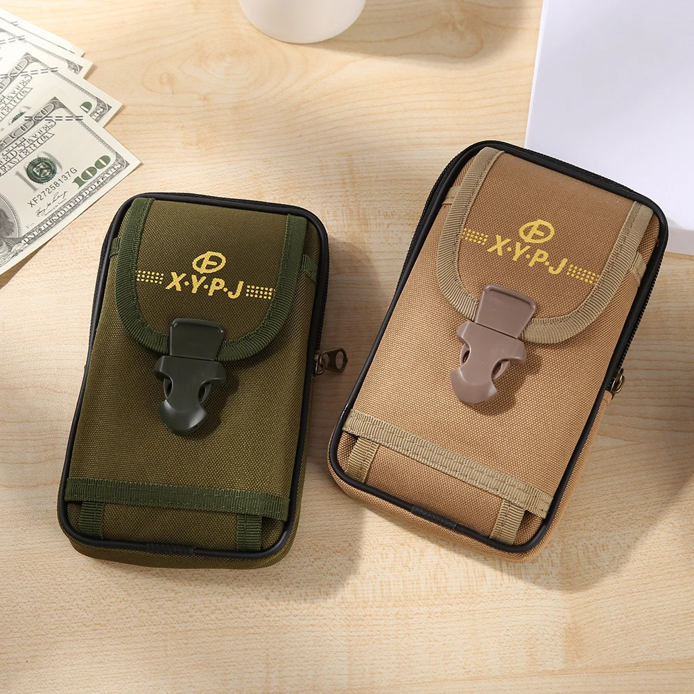 

Vintage Letters Printing Waist Bag Fanny Pack Casual Men Small Purse Flap Wallet Waterproof Belt Portable Phone Holder Pouch