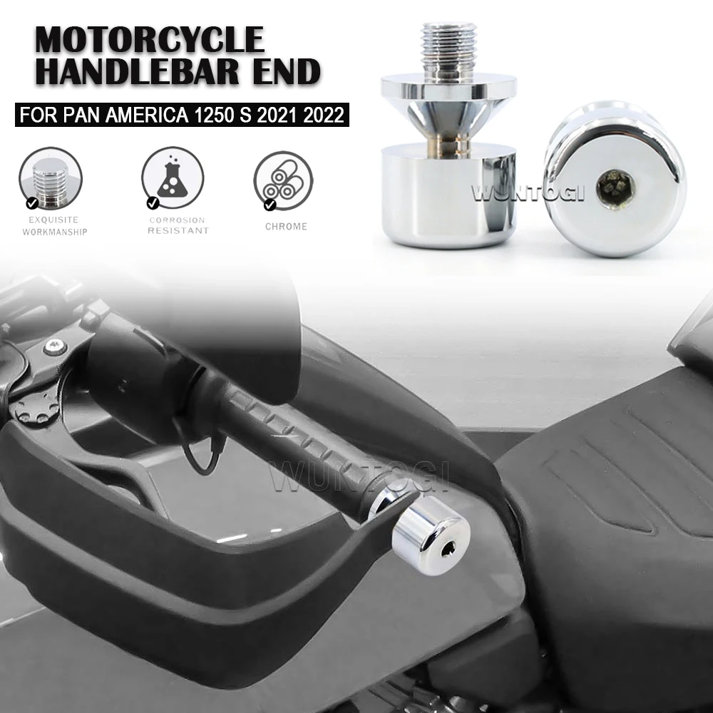 

PANAMERICA 1250 Motorcycle End Bar Counterweight Handlebar End Chrome Bar Ends FOR PAN AMERICA 1250 S PA1250 S 2021 2022
