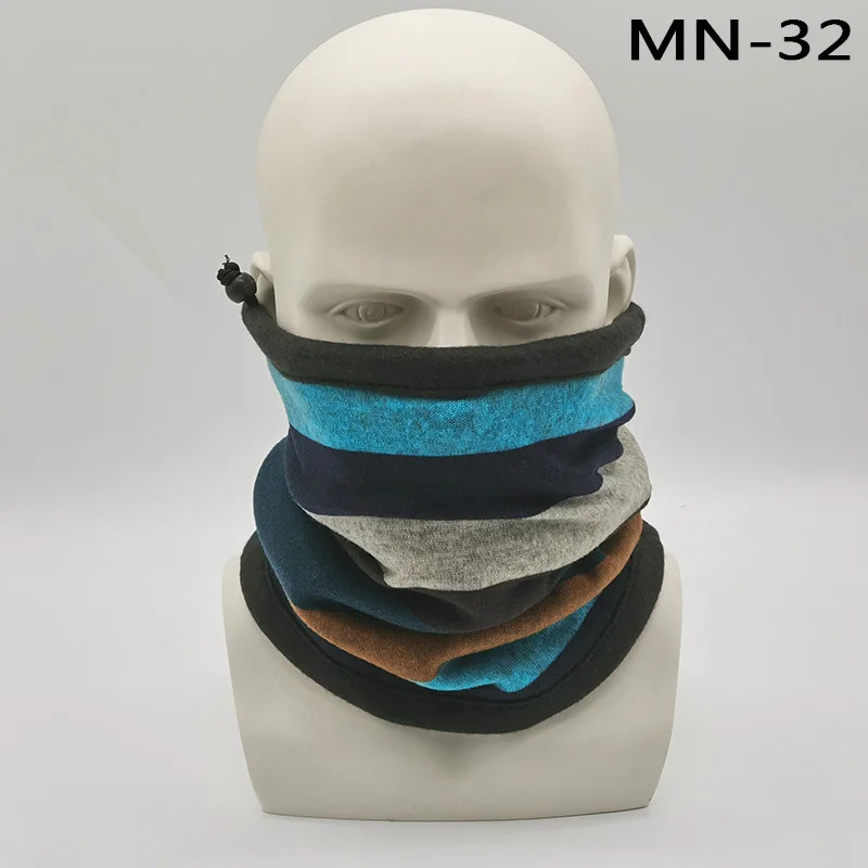 N-32 Модная мужская зимняя однотонная бандана, повязка на голову, шарф, теплый Многофункциональный бесшовный трубчатый головной шарф, маска для лица, кольцо, шарф унисекс - Цвет: N-32