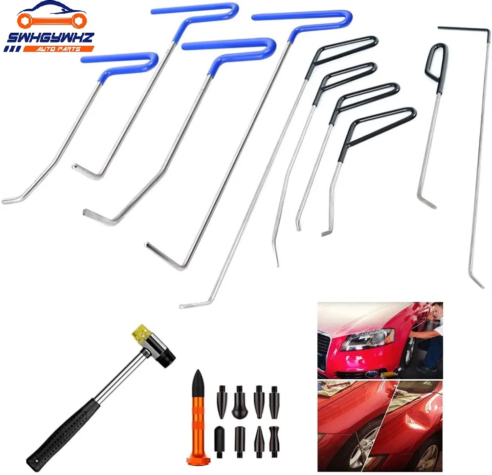 

Paintless Dent Repair Rods Auto Body Dent Removal Tools Auto Car Body Paintless Dent Repair Dent Puller Dent Hammer Tap Down