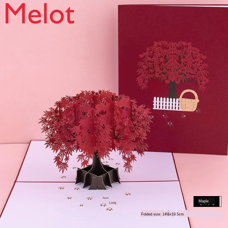 

High-End Birthday and Holiday Valentine's Day Stereoscopic Greeting Cards Handmade Folding School Blessing Greeting Card