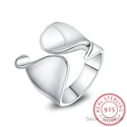 Бесплатная доставка 925 стерлингового серебра с уникальным дизайном гладкой кольцо для женщин ювелирные изделия кольцо с открытым пальцем для вечерние подарок на день рождения