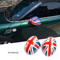 car exterior rearview mirror shell british flag sticking reflector cover accessories for bmw mini cooper countryman f55 f56 r56
