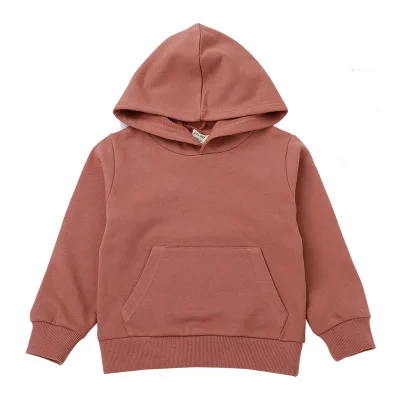 MF8319 Brown 27kids 2-9 лет мода сплошной цвет с капюшоном свитер малыша детские дети мальчики девочки толстовка топы одежда повседневная кофты - Цвет: MF8319 Brown