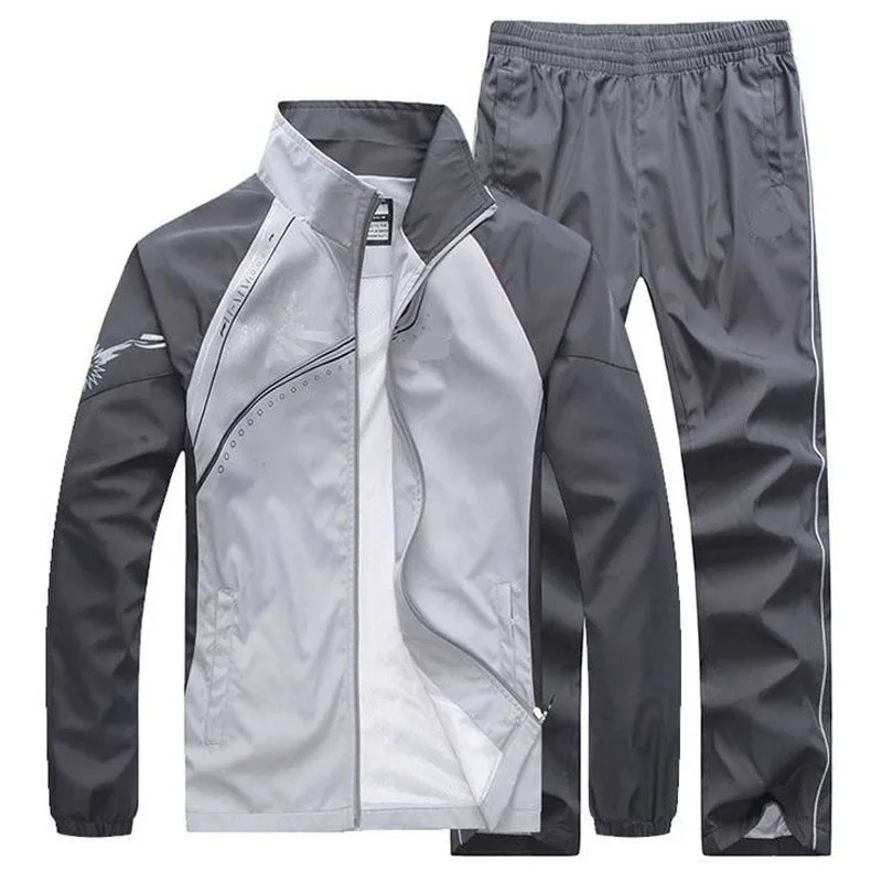 

Спортивный костюм мужской из 2-х предметов, кофта и брюки, комплект спортивной одежды, Азиатские размеры 5XL, весна-осень