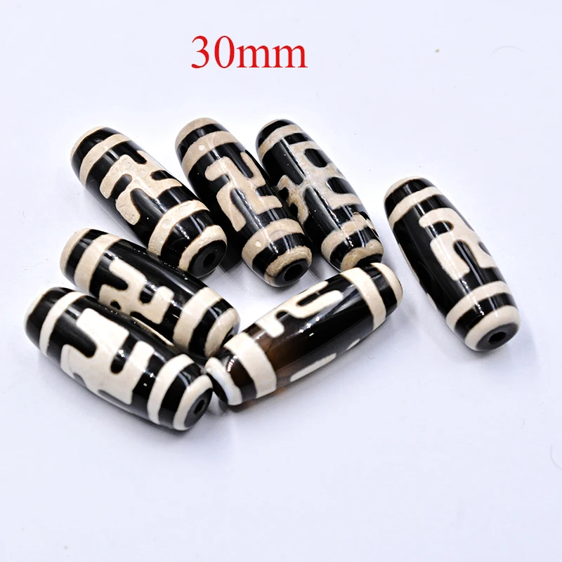 FLTMRH 30 мм буддийские ювелирные изделия бусины из натурального тибетского дзи Бусы