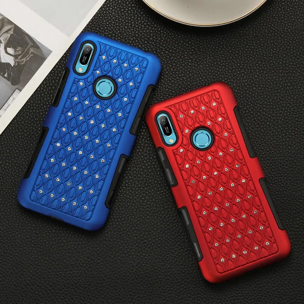 Чехол для телефона с блестками девушек чехол Huawei Y6 2019 блестящие женские чехлы Huwei