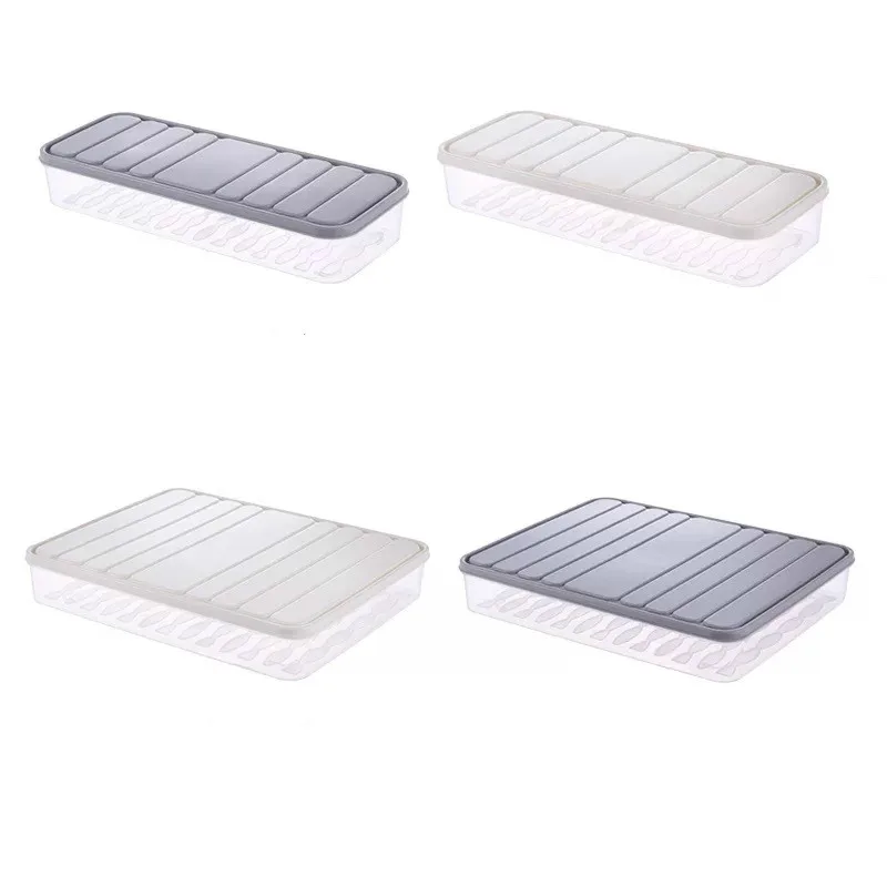 Ящик для хранения кухонного холодильника с крышкой герметичный хрустящий