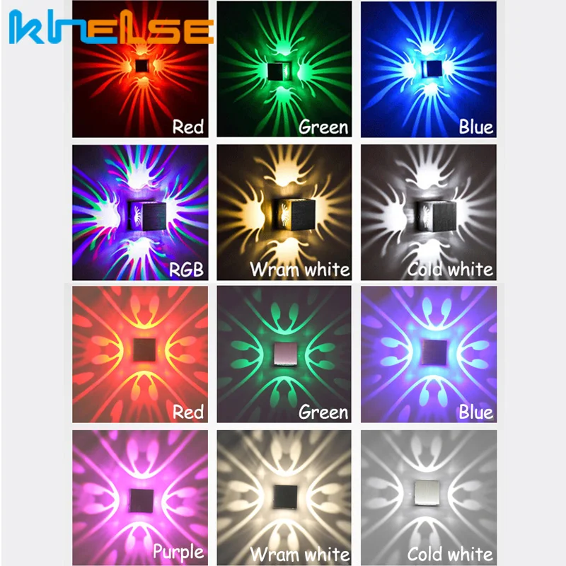 Светодиодная настенная лампа комнатный Светодиодный проекционный цветной