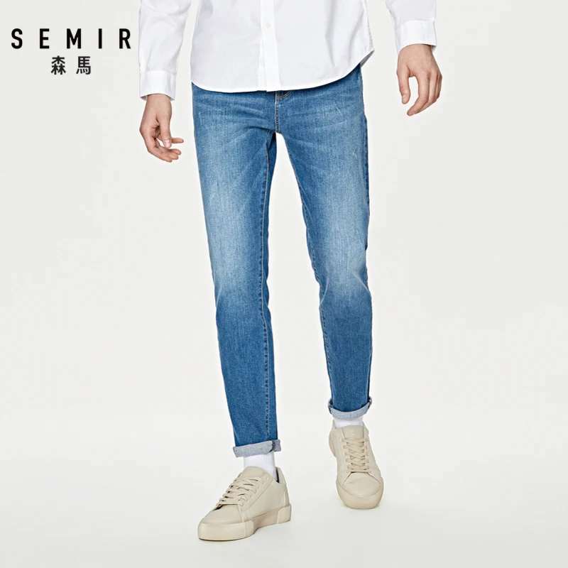 Мужские джинсовые брюки SEMIR новинка весны 2020 шорты для студентов с