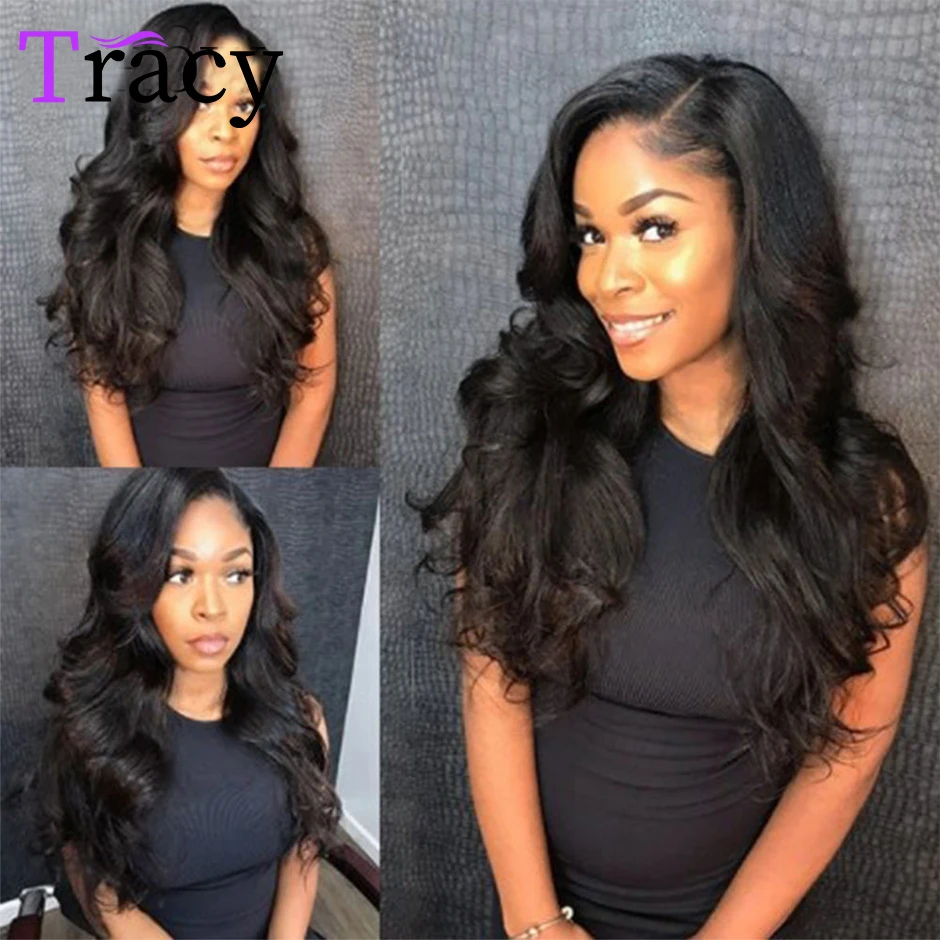 Трейси 32 дюймов Волнистые волосы U части парики для чернокожих Для женщин