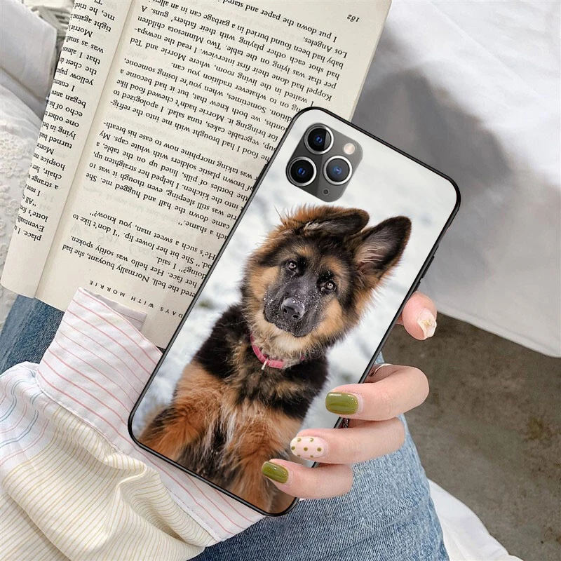 

german white black shepherd dog Novelty Phone Cover for iPhone X XS MAX 6 6S 7 7plus 8 8Plus XR SE2020 12pro 12mini 11pro max