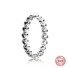 Романтическая мода новый 925 стерлингового серебра полые любовь сердца стекируемые кольцо на палец для обручального кольца для женщин Свадебная вечеринка ювелирные изделия