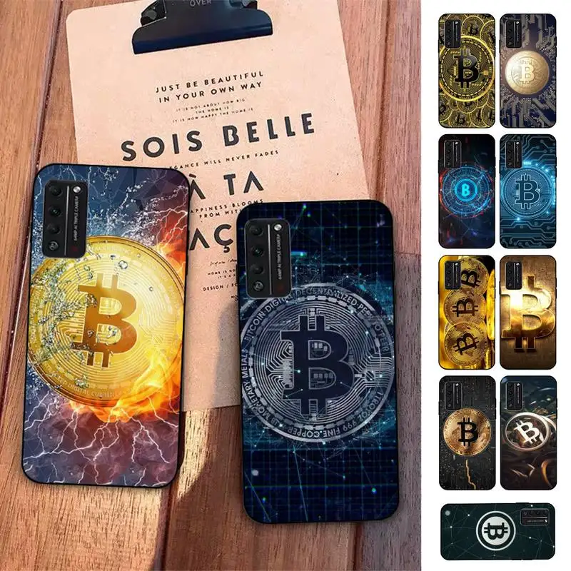 

FHNBLJ I Love Accept Bitcoin Phone Case for Huawei Honor 8x C 9 10 i lite play view 10 20 30 5A Nova 3 I