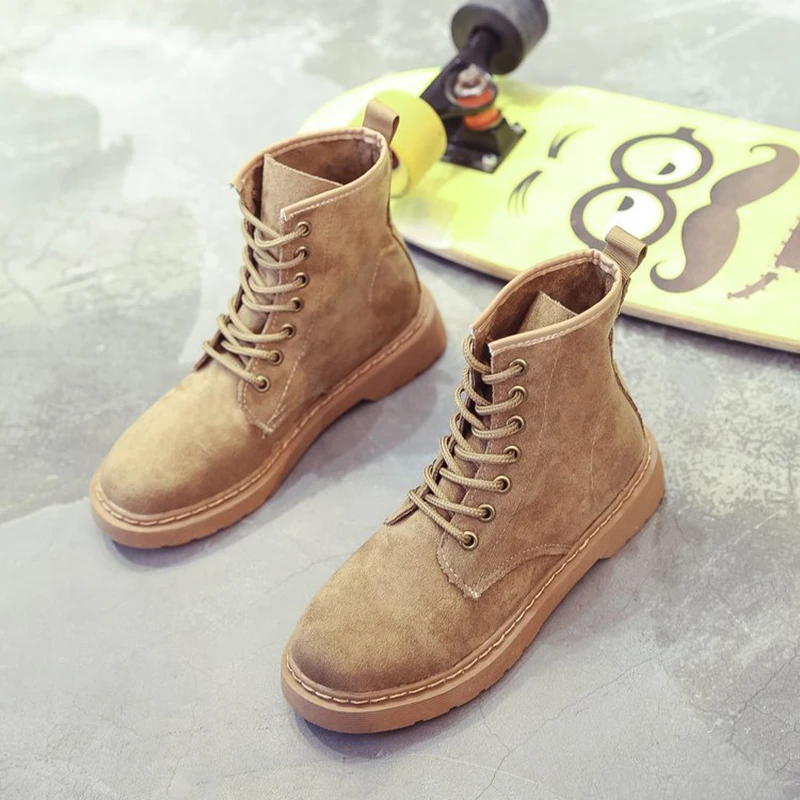 Женские ботильоны на шнурках Aphixta модные ботинки из искусственной кожи плоской