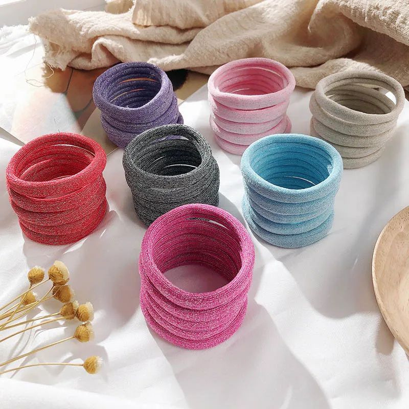 Мода 5 шт./лот 2020 двойные эластичные резинки для волос разноцветные повязки