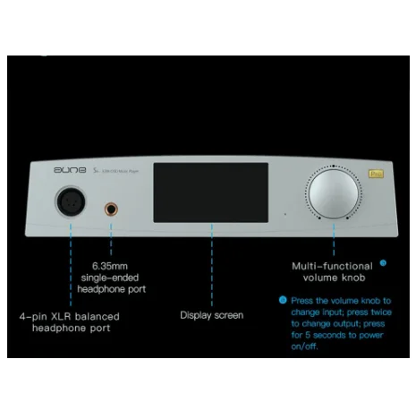 Aune S6 Pro 32 бит/768K DSD512 сбалансированный выход HIFI аудиофил DAC/усилитель для