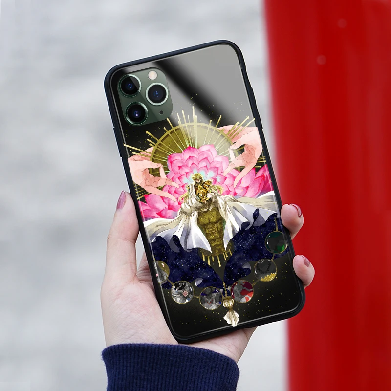Мягкий силиконовый стеклянный чехол с аниме Virgo Shaka Saint Seiya для Apple iPhone 6 6s 7 8 Plus X XR XS