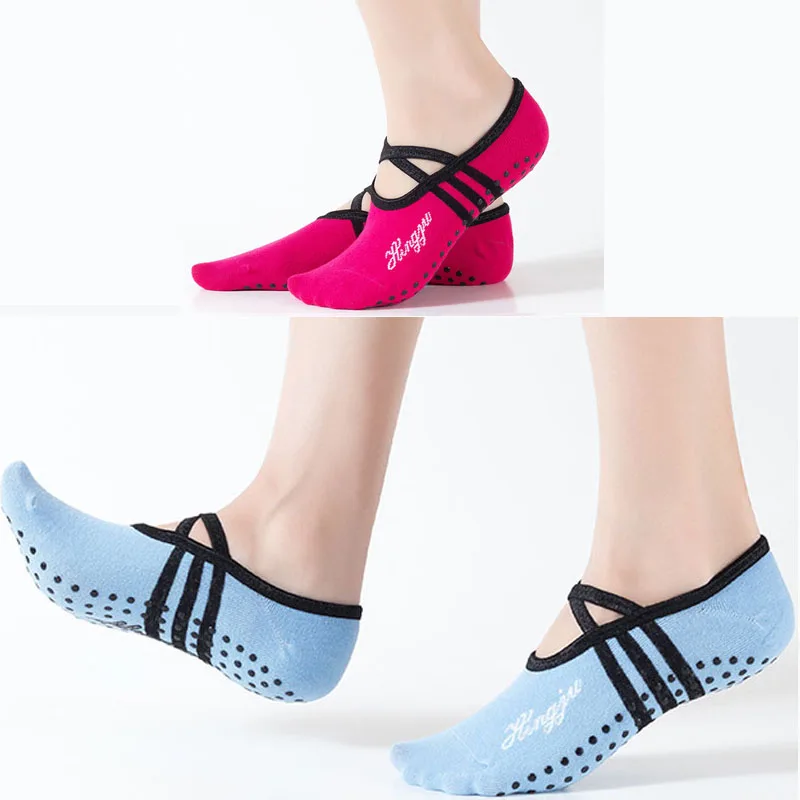 Женские носки для йоги 1 пара противоскользящие хлопковые дамские пилатеса