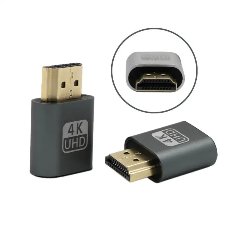 Совместимый с HDMI виртуальный дисплей 4K DDC EDID подключаемый штекер обманки