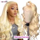 Парик со светлыми прямыми натуральными волосами, 13x6 дюймов, 2830 дюймов