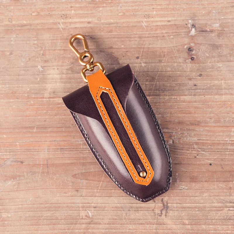 Натуральная кожа винтажные кошельки для ключей унисекс чехол модный органайзер