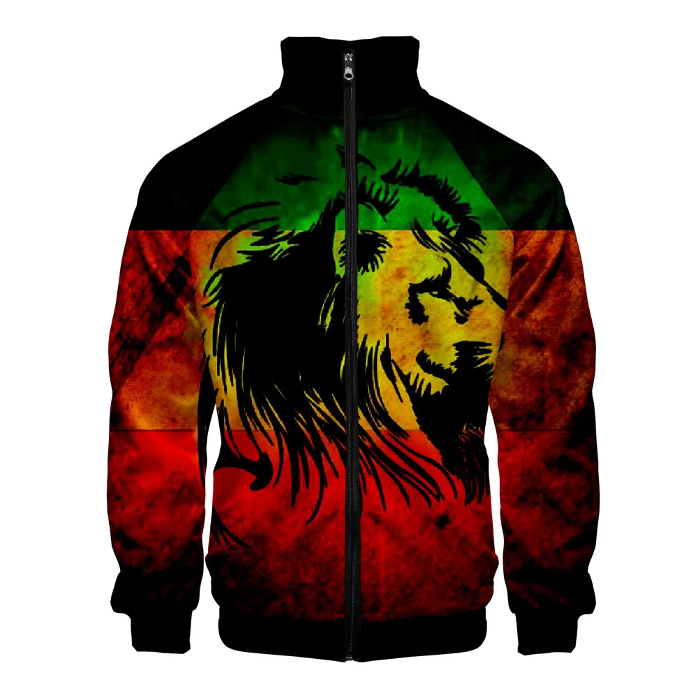 

Harajuku 3D Printed Wolf Jackets Men/Women Spring Autumn Sports Clothes Stand Collar Animal Streetwear Casual Tracksuit Tops