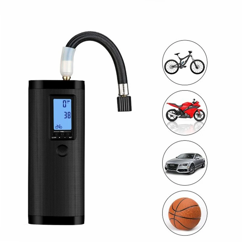 Offerte Gonfiatore Di Aria Elettrico Per Bici Portatile 12V Compressore D'aria Per Auto Pompa Di Aria Per Bicicletta Pompa Per Pneumatici Ricaricabile Pneumatico Per Auto Gonfiabile