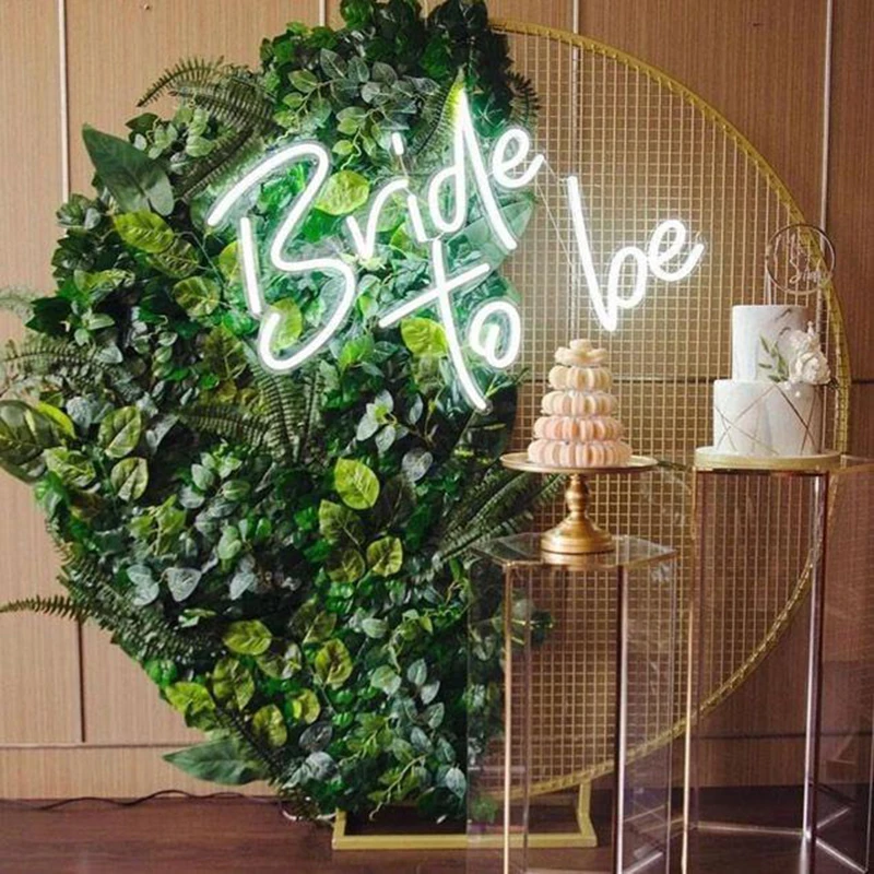 Изготовленным на заказ логосом с надписью &quotbride to be" 3D Led Flex прозрачного