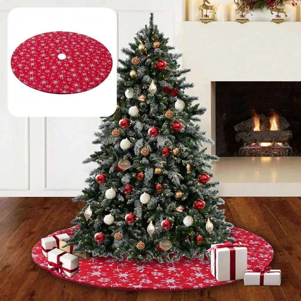 

Wear-resistant Polyester All Match Festive Touch Tree Skirt for Party
