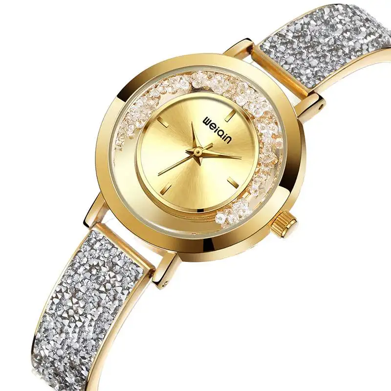 Женские часы Роскошные водонепроницаемые часы-браслет стразы женские модные