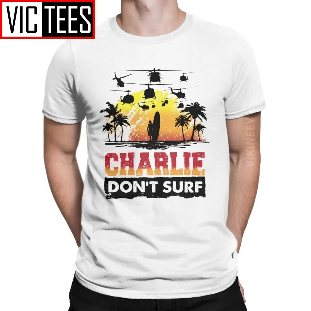 

Don't Surf T Shirt Men 100 Percent Cotton Novelty T-Shirt Kilgore Vietnam Surfboard Helicopter Camisas Hombre Gift
