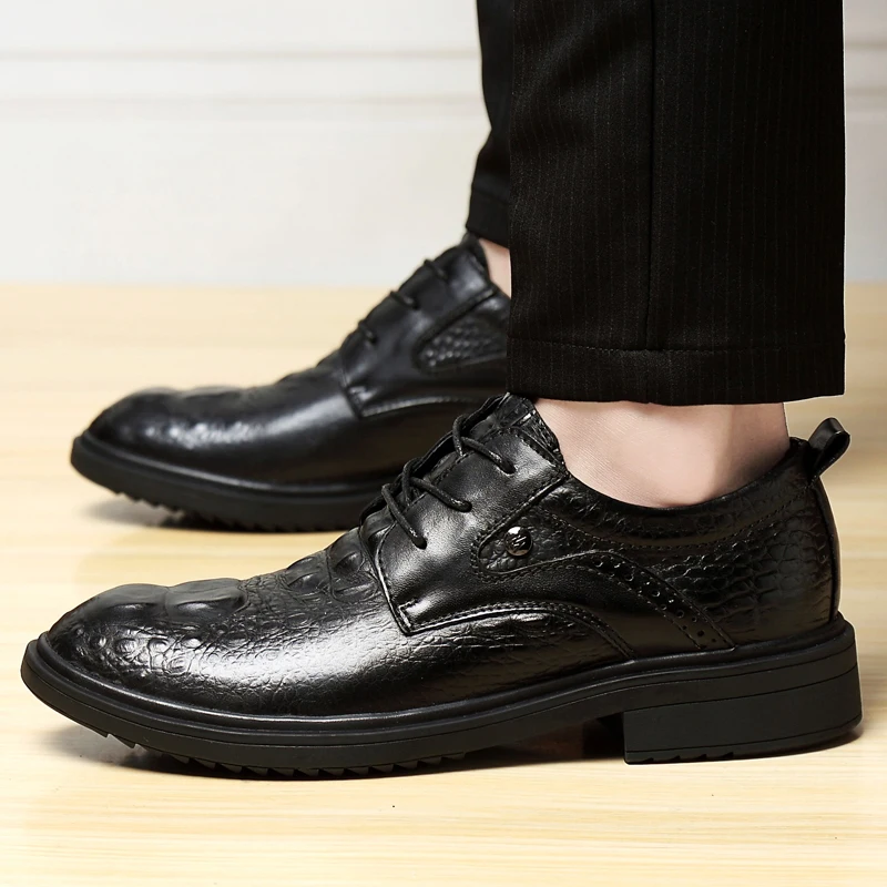 

Casual Male Shoe Men Leather Casual Shoes Sapato Fashion Causal For Zapatos Casuales 2020 Mens Black Man Men's