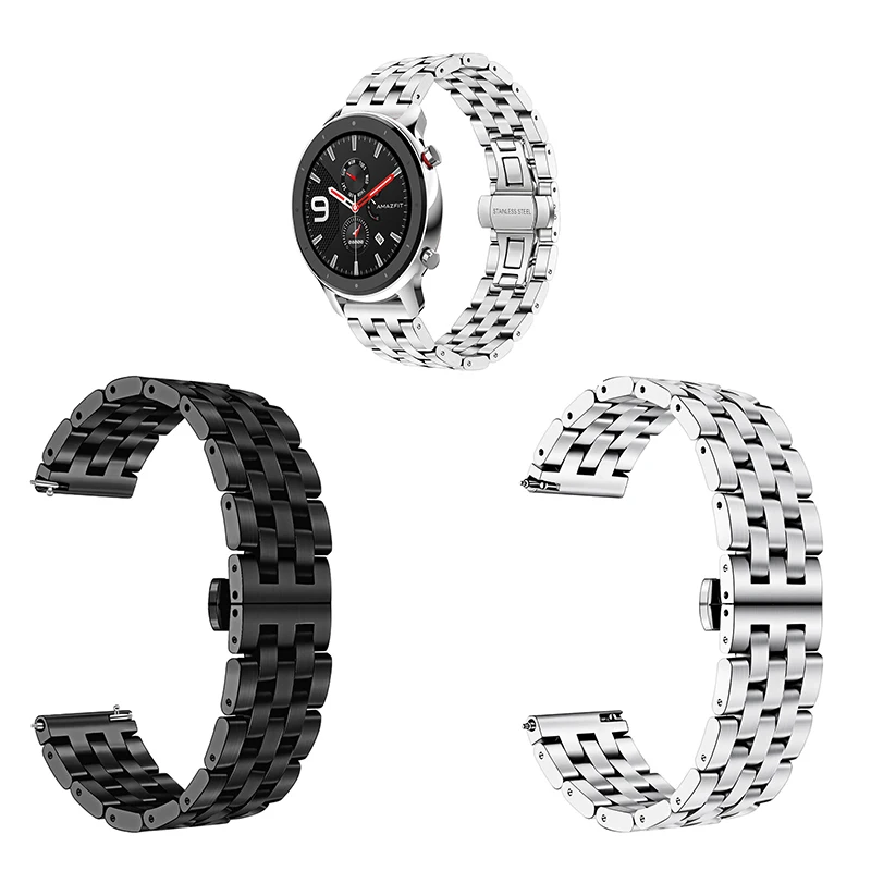 Браслет для Huami Amazfit GTR 47/42 мм браслет из нержавеющей стали ремешок ремень часов