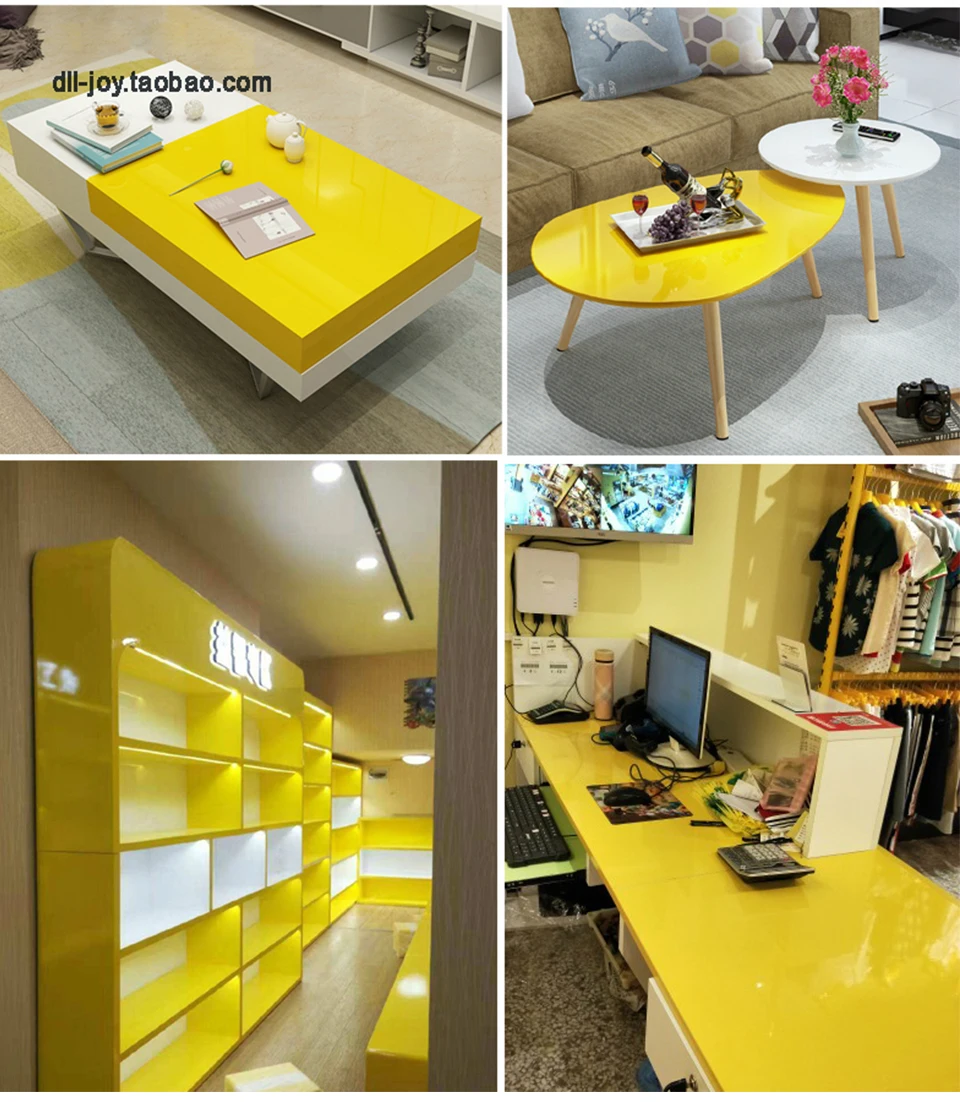 

DIY Self Adhesive Decorative Glossy Wallpaper for Modern Furniture Bedroom Wardrobe Cabinet Solid Color Contact Paper Home Decor