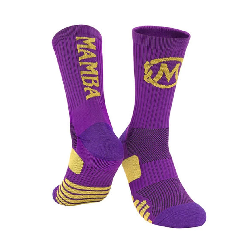 Баскетбольные Носки мужские черные Mamba памятные спортивные носки белые