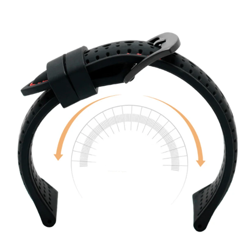 New Breathable Silicone Sports Band for huawei Samsung watchband 20mm 22mm rubber strap for Mido- T-issot O-mega Accessories