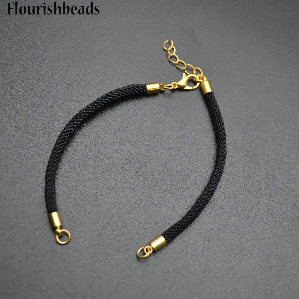 Красный/черный цвет толщина 2 5 мм плетеный шнур застежки карабины цепочки