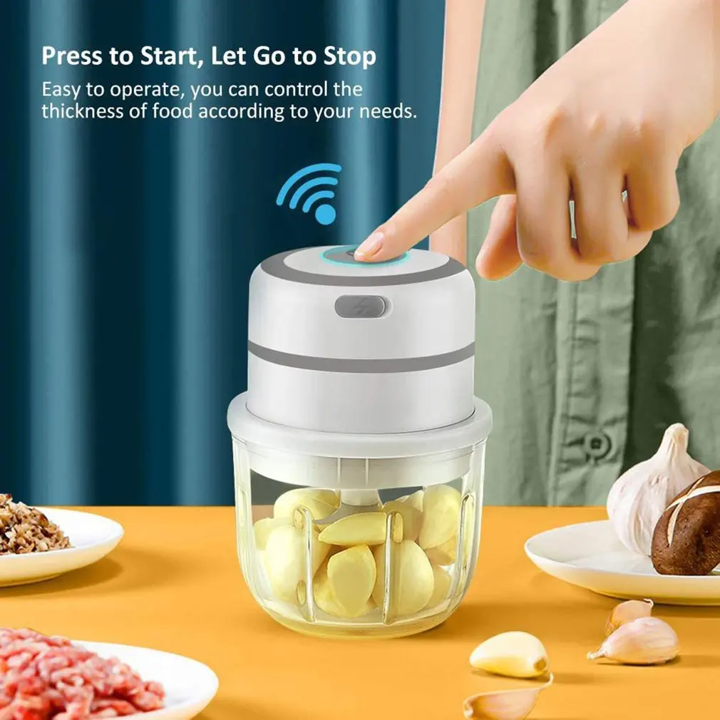 

Electric Garlic Masher Mini Usb Meat Grinder Vegetable Nuts Crusher Chopper Food Processor Kitchen Tool