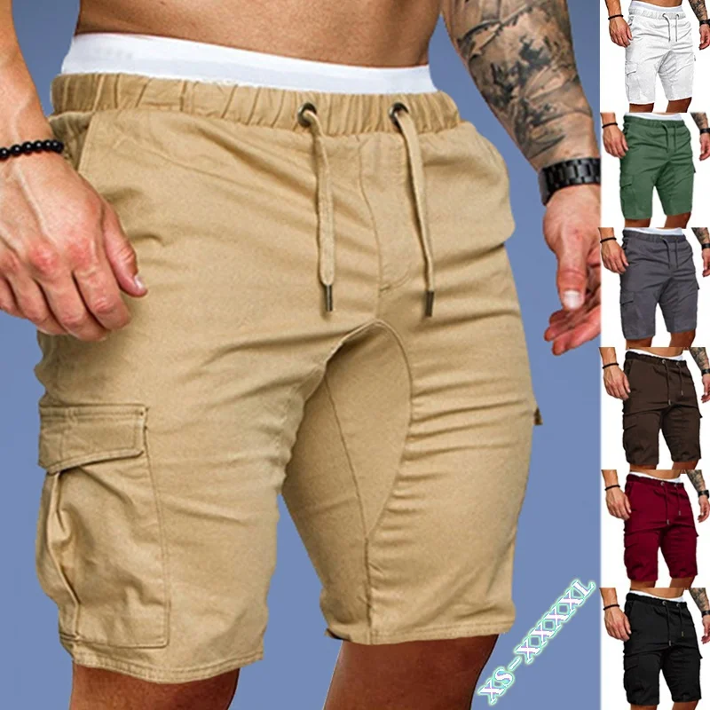 Mens Shorts Fashion Casual Gym Fitness Cargo Pants Jogging Bermuda Beach Shorts  - buy with discount