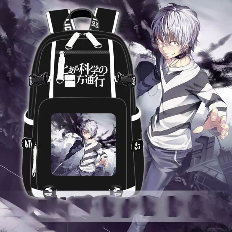 

Модные популярные повседневные Рюкзаки с аниме определенным научным рисунком, мужские и женские школьные рюкзаки, сумка для ноутбука, доро...