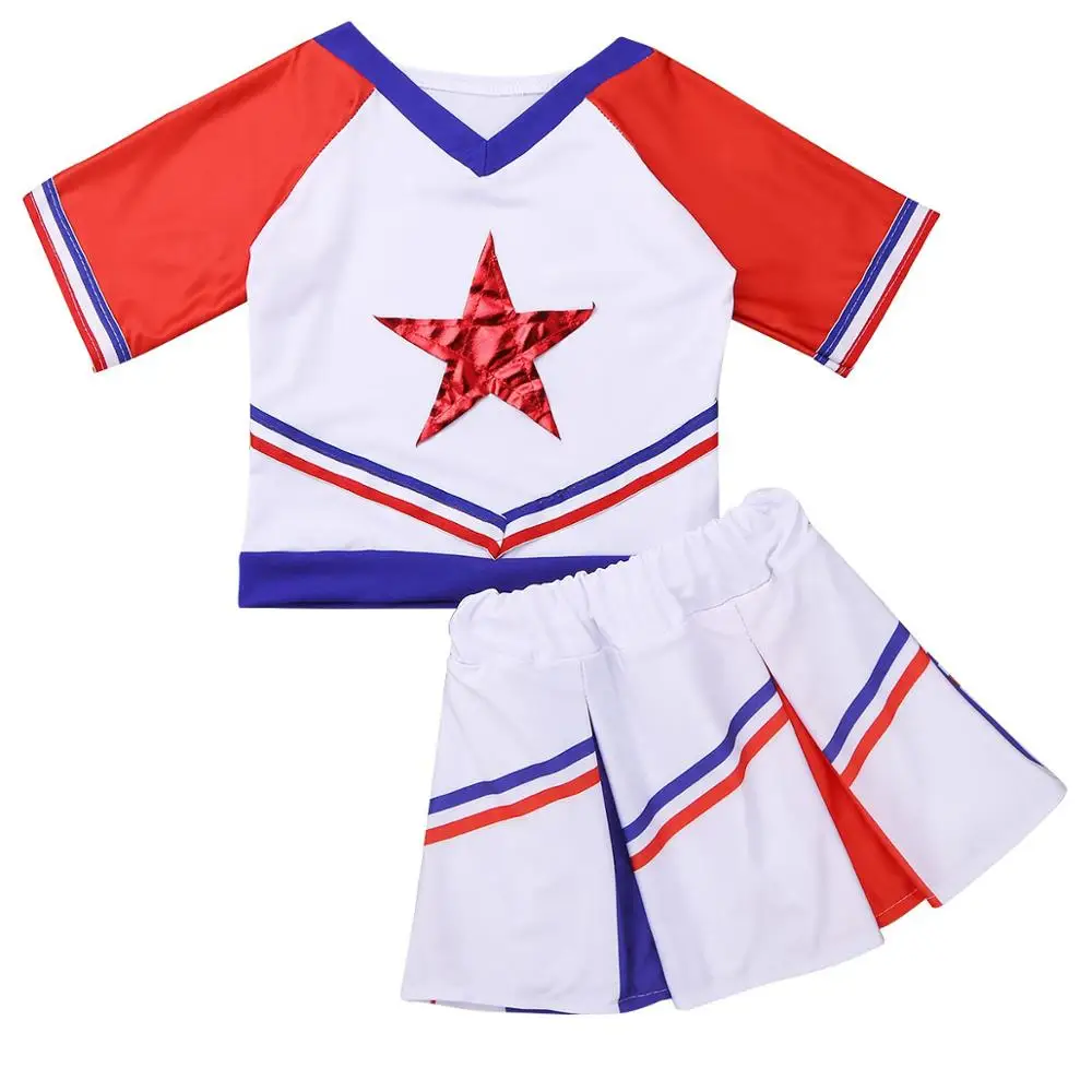 Детский костюм черлидера для девочек трико танцевальное платье балета Детская