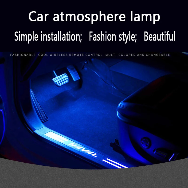 

Car Foot Lamp Atmosphere Lamp Led Bar Decoration Light With USB Cigarette Lighter Auto Interior Ambient Light Night Lights