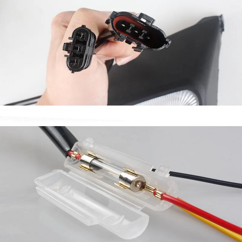 Tonlinker 2 шт. DIY Автомобильный Стайлинг Новый ABS и светодиодный ходосветильник свет с