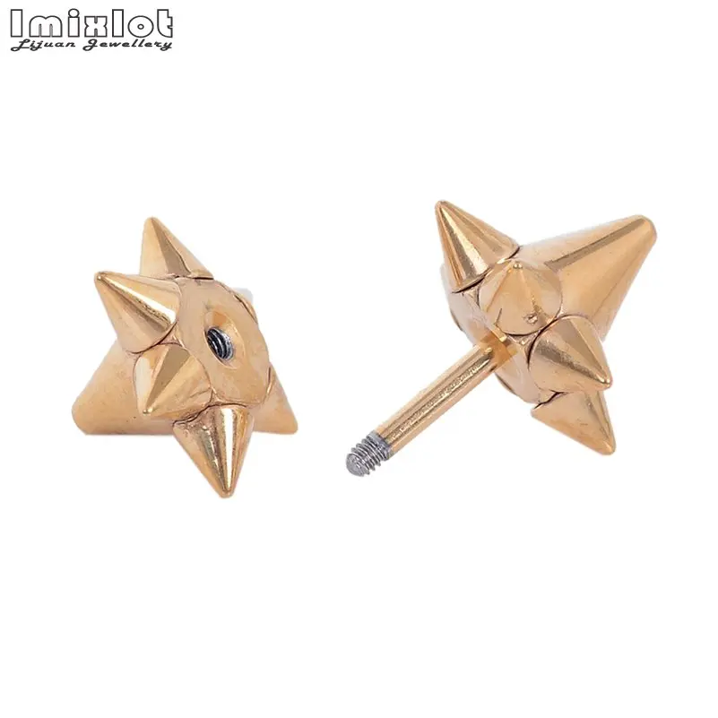 1 шт. заклепки нержавеющая сталь 16 г штанга для женщин золотые уши хрящи бар