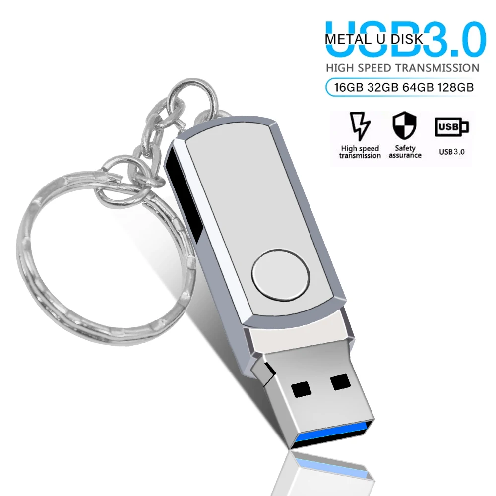 

USB 3.0 флеш-накопитель из нержавеющей стали, 3,0 ГБ, 8 ГБ, 16 ГБ, 32 ГБ, 64 ГБ