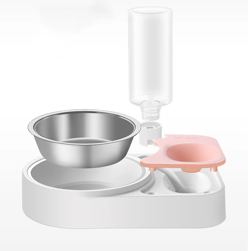 

Cat Bowl Automatic Pet Feeder Water Dispenser Cat Dog Drinking Bowl Dog Feeder Dish Cats Stainless Steel Bowls Products for Pets