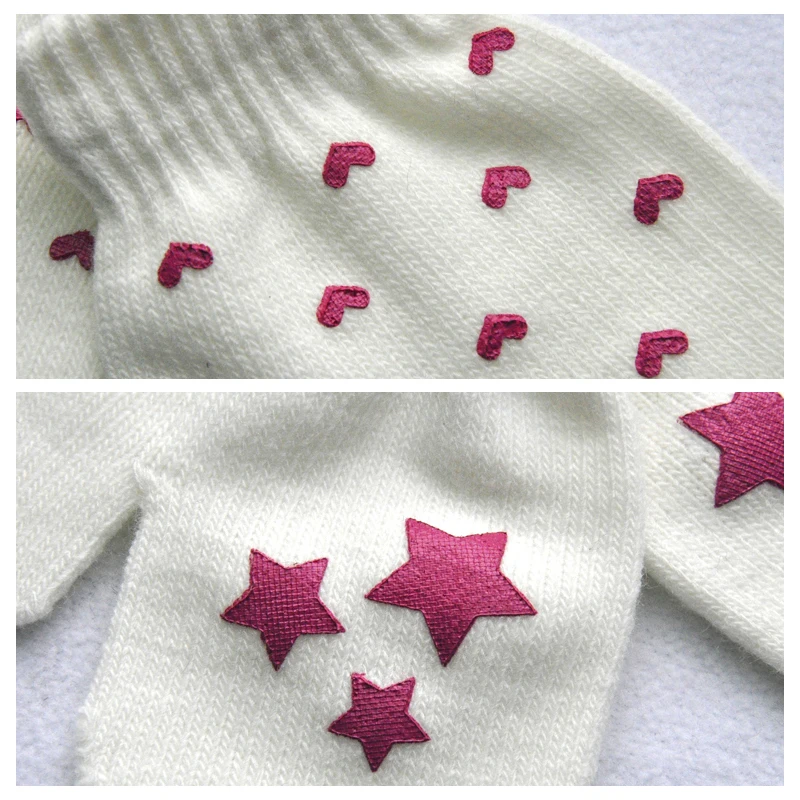 BalleenShiny Baby Knitted Gloves For Boys&Girls Solid Color Thicken Fluffy Gloves Toddler Warm Mittens Winter Accessories