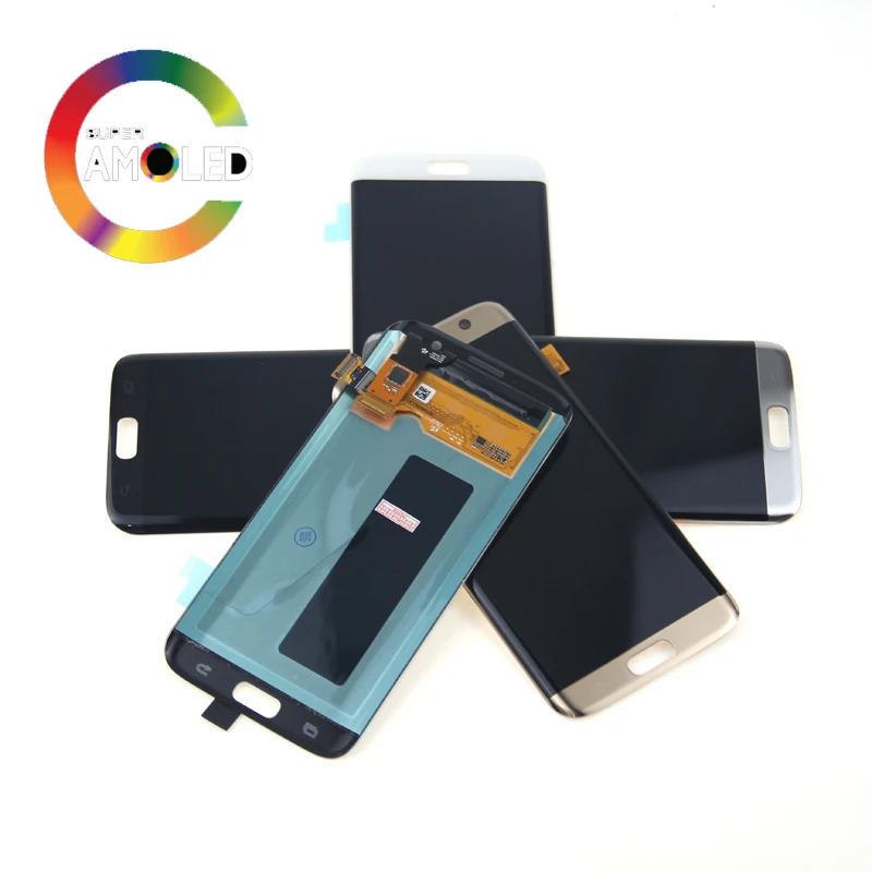 Для Samsung S7 edge G935F G935A G935FD ЖК дисплей с сенсорным экраном дигитайзер 5 ''Супер AMOLED